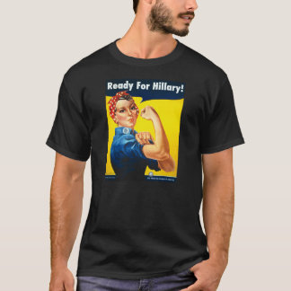 Rosie riveteren för Hillary manar svart T-tröja T-shirt