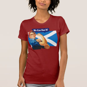 Rosie riveteren för skotsk självständighet t shirt