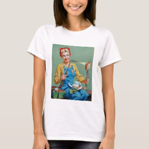 Rosie riveteren gör rostad ost t-shirt
