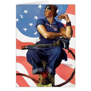 Rosie riveteren hälsningskort