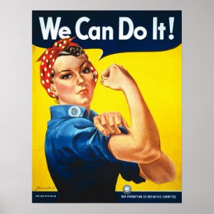 Rosie riveteren, kan vi göra den! Affischtryck Poster