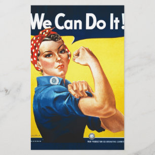 Rosie riveteren - "kan vi göra den! ", brevpapper