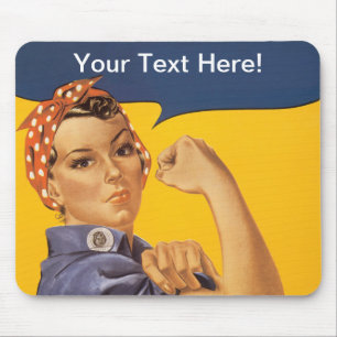 Rosie riveteren kan vi göra den! Din text här Musmatta