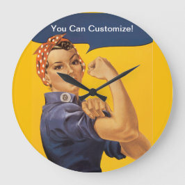 Rosie riveteren kan vi göra den! Din text här Stor Klocka