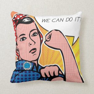 Rosie riveteren kan vi göra den! POPkonststil Kudde