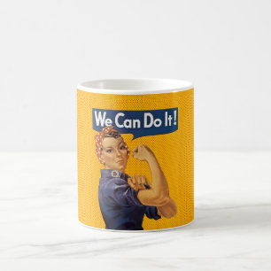 Rosie riveteren kan vi göra den röd polka dots kaffemugg