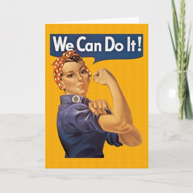 Rosie riveteren kan vi göra den röd polka dots kort (Framsida)
