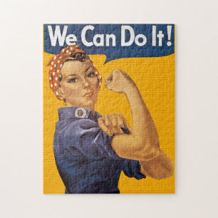 Rosie riveteren kan vi göra den! Röd polka dots Pussel