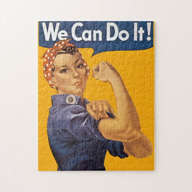 Rosie riveteren kan vi göra den! Röd polka dots Pussel (Vertikal)