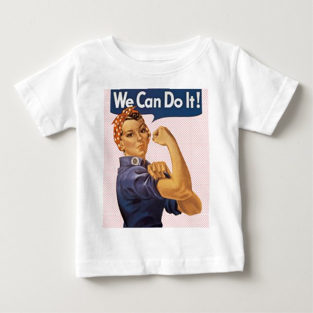 Rosie riveteren kan vi göra den röd polka dots t-shirt (Framsida)