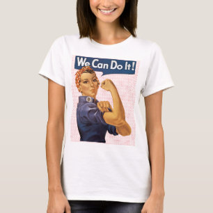 Rosie riveteren kan vi göra den röd polka dots tee shirt