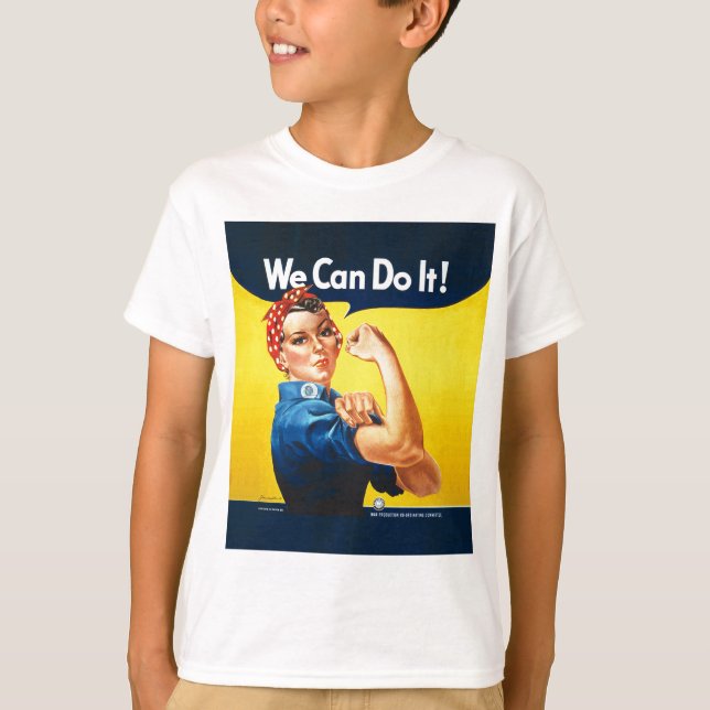Rosie riveteren "kan vi göra den! ", t shirt (Framsida)