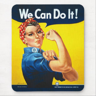 Rosie riveteren kan vi göra den världskrig två musmatta