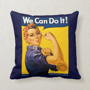 Rosie riveteren kan vi göra den vintage kudde
