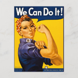 Rosie riveteren kan vi göra den vintage vykort
