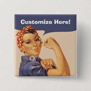 Rosie riveteren! Knäppas Knapp