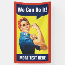 Rosie riveteren med din beställnings- text