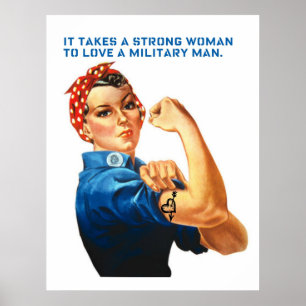 ROSIE RIVETEREN - "tar den en stark kvinna… ", Poster