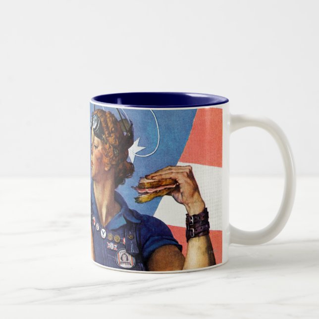 Rosie riveteren Två-Tonad mugg (Höger)