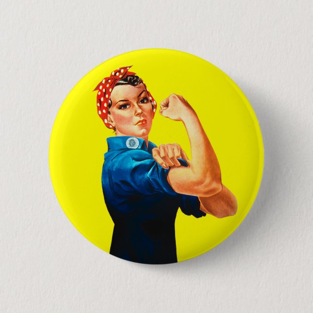 Rosie riveteren - vi kan göra den, kulturell knapp (Framsida)