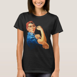 Rosie T-tröja för Rivetervintagefeminism Tee Shirt