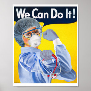 Rosie the Medical Professionell Poster Print