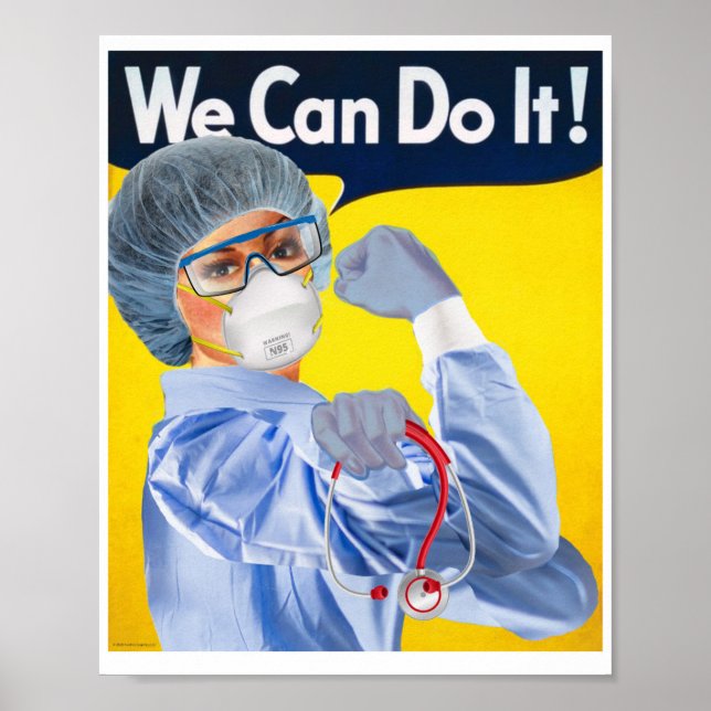 Rosie the Medical Professionell Poster Print (Framsidan)