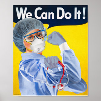 Rosie the Medical Professionell Poster Print