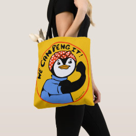 Rosie the Penguiter Tote Tygkasse