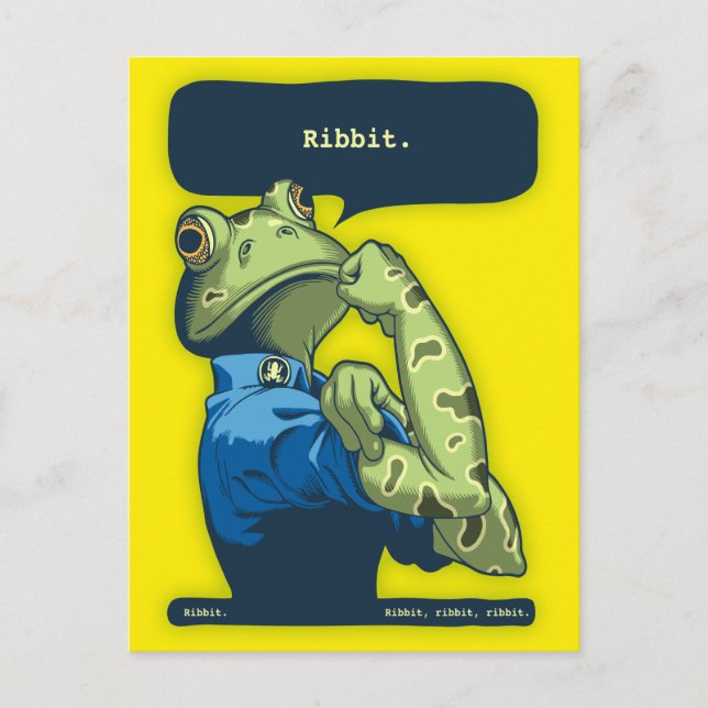 Rosie the Ribbiter Vykort (Framsida)