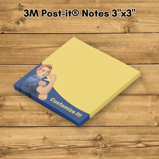Rosie the Riveter-anteckningar Post-it Block (Skapare uppladdad)