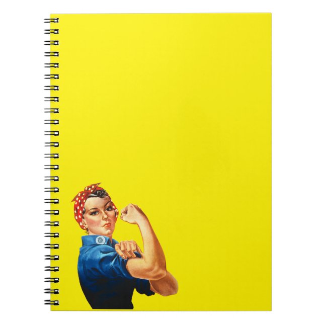 Rosie the Riveter Anteckningsbok Med Spiral (Framsidan)