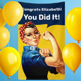 Rosie the Riveter | Banner Tall | Anpassa