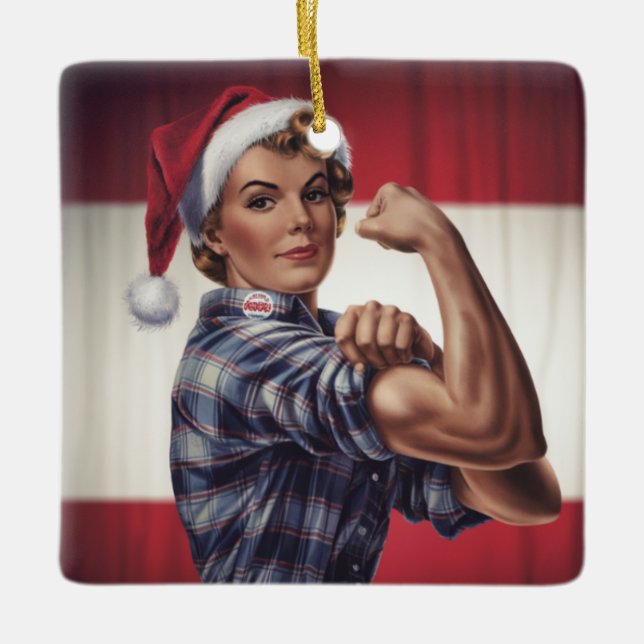Rosie the Riveter Christmas Ornament (Framsida)