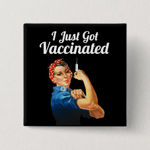 Rosie the Riveter Covid-19-vaccin Vaccinerad Knapp