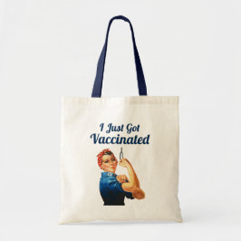 Rosie the Riveter Covid- 19 Vaccine Vaccinerad Tygkasse