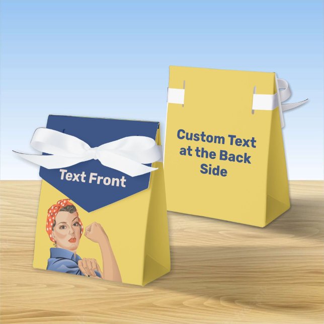 Rosie the Riveter Favor Box Presentaskar (Skapare uppladdad)