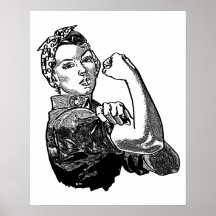 Rosie the Riveter Feminist (Solid-Fill-version)