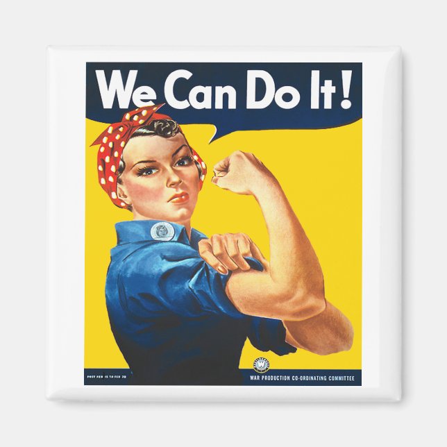 Rosie the Riveter Fridge Magnet (Framsidan)