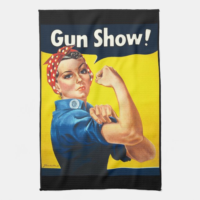 Rosie The Riveter: Gun Show! Kökshandduk (Vertikal)