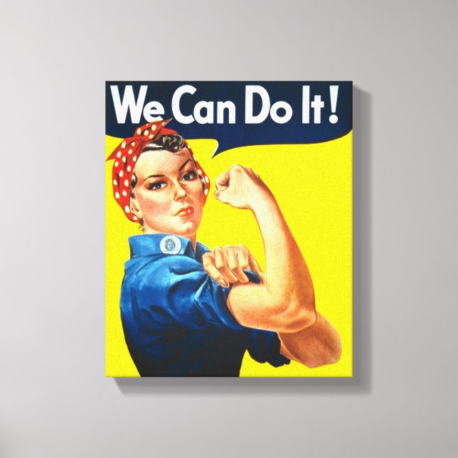 Rosie the Riveter (Iconic Poster) (Vi kan göra det Canvastryck (Framsida)