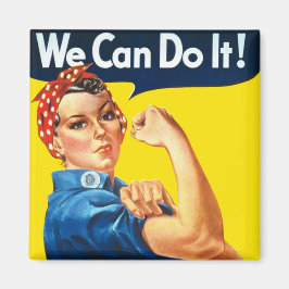 Rosie the Riveter (Iconic Poster) (Vi kan göra det Magnet