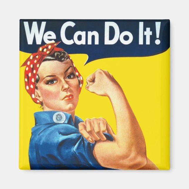 Rosie the Riveter (Iconic Poster) (Vi kan göra det Magnet (Framsidan)