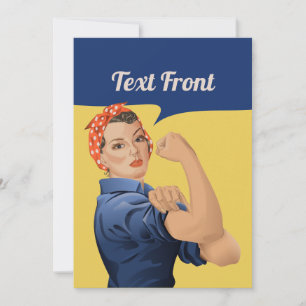 Rosie the Riveter-inbjudan Inbjudningar