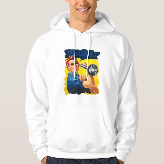 Rosie the Riveter Kettlebell Hoodie (Framsida)