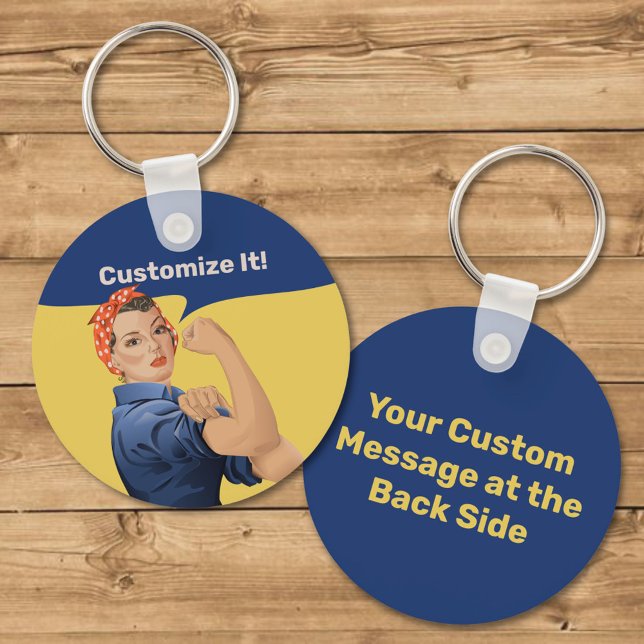 Rosie the Riveter Keychain Nyckelring (Skapare uppladdad)