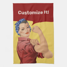 Rosie the Riveter Kitchen Towel