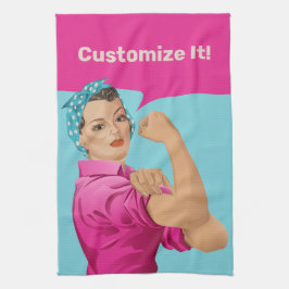 Rosie the Riveter Kitchen Towel Kökshandduk