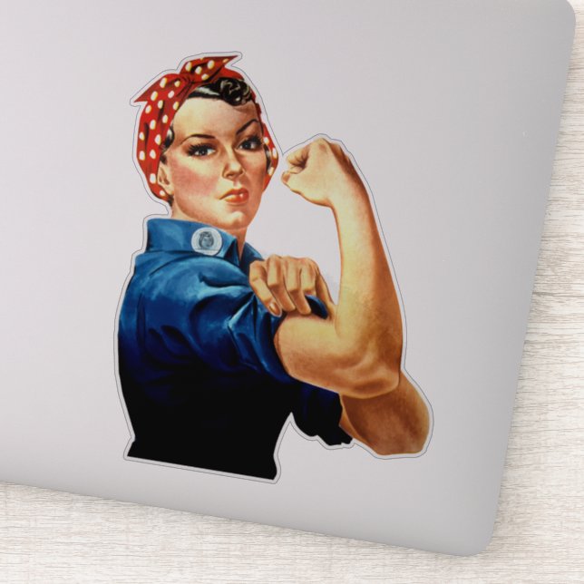 Rosie the Riveter Klistermärken (Detalj)