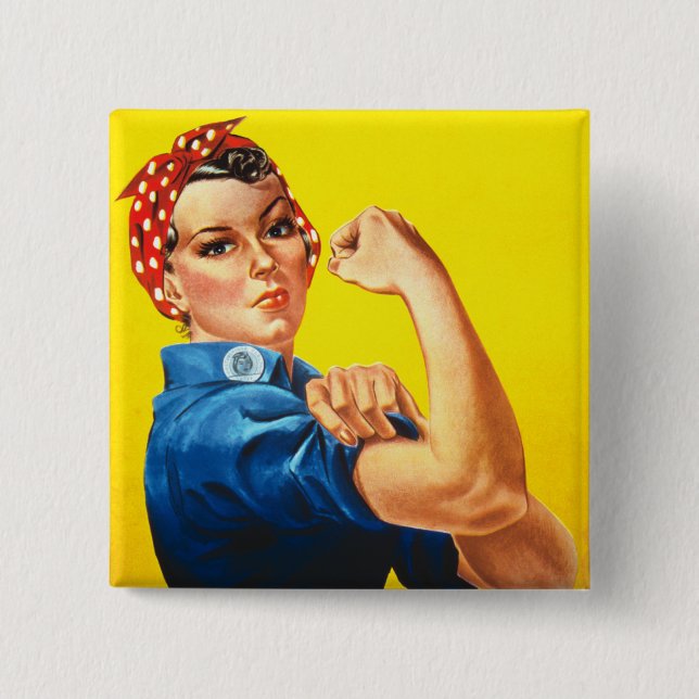 Rosie the Riveter Knapp (Framsida)